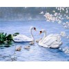 2021 Decor White Elegant Swan Lover 5d Diamond Painting UK VM1512