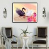 Best Dream Animal Swan Picture Diy 5d Full Diamond Painting Kits UK QB8011