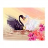 Best Dream Animal Swan Picture Diy 5d Full Diamond Painting Kits UK QB8011
