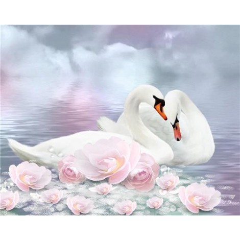 2019 Dream White Elegant Swan Lover 5d Diamond Painting and Decorating UK VM1511