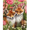 Oil Painting Style Full Square Drill Fox 5d Diy Diamond Painting Kits UK NA0462
