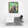 Hot Sale Cute Elephant In Garden 5d Diy Full Diamond Painting Elephant Kits UK VM3004