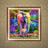 Modern Art Cross Stitch Colorful Elephant Diy 5d Diamond Painting Kits UK QB5371
