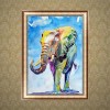 2019 Watercolor Full Drill Elephant 5D Diy Diamond Painting Kits UK NA0174