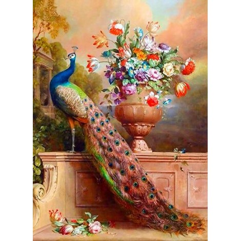 Special Hot Sale Wall Decor Animal Peacock Picture 5d DIY Diamond Painting Kits UK VM9003