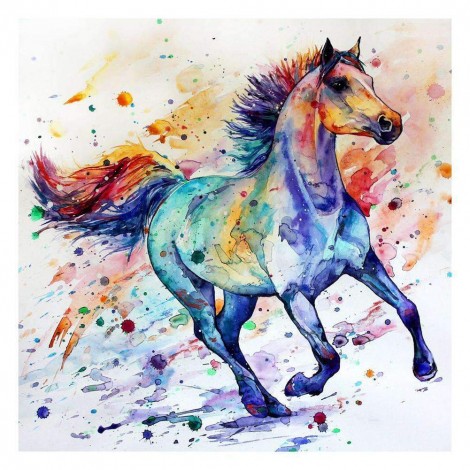 Hot Sale Modern Art Styles Colorful Horse Diamond Painting Kits UK AF9170