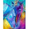 2019 Modern Art Colorful Horse Close Up 5d Diamond Painting Kits UK VM1048