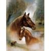 Watercolor Warm and Sweet Horse Diamond Painting Kits UK AF9179