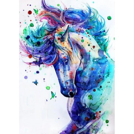 Colorful Modern Art Styles Ink painting Horse Diamond Painting Kits UK AF9195