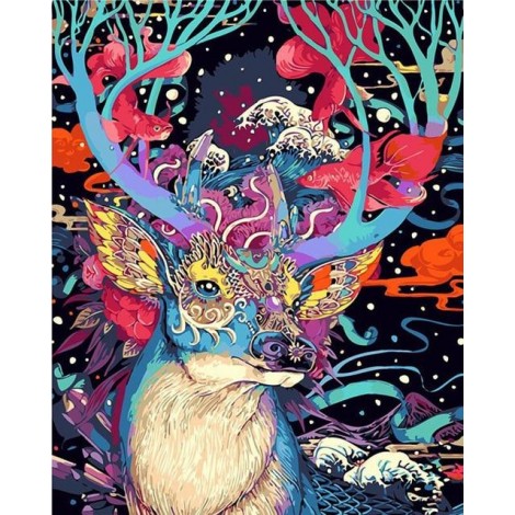 Bedazzled Special Mosaic Deer 5d Diy Diamond Painting Kits UK VM9880