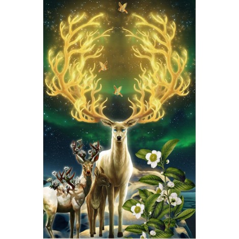 Bedazzled Dream Deer 5d Art Diy Diamond Painting Set UK VM7761