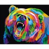 Special Rhinestone Watercolor Colorful Bear 5D DIY Diamond Painting Kits UK VM6024