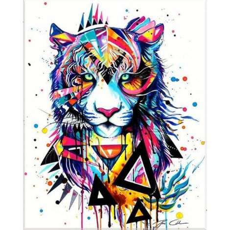 Bedazzled Hot Sale Special Tiger 5d Diy Diamond Painting Kits UK VM9635