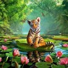 2019 Special Cute Tiger Pattern 5d Diy Crystal Painting Kits UK VM7316
