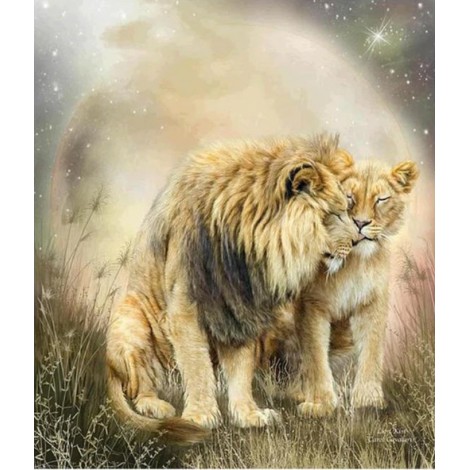 2019 New Modern Art Style Lion Pattern Diy 5d Full Diamond Painting Kits UK QB5879
