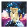 Best Fantasy Style Lion Pattern Diy 5d Full Diamond Painting Kits UK QB5874