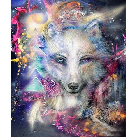 Bedazzled Dream Animal Wolf 5d Diy Diamond Painting Kits UK VM7802