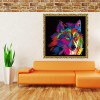 Special Dream Colorful Wolf 5D Diy Diamond Painting Cross Stitch Kits UK VM4209