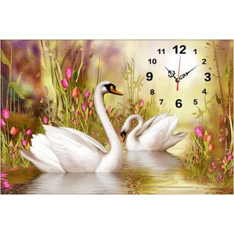 Dream Wall Clock 5D DIY Diamond Painting Embroidery Cross Stitch Kits UK NB0304