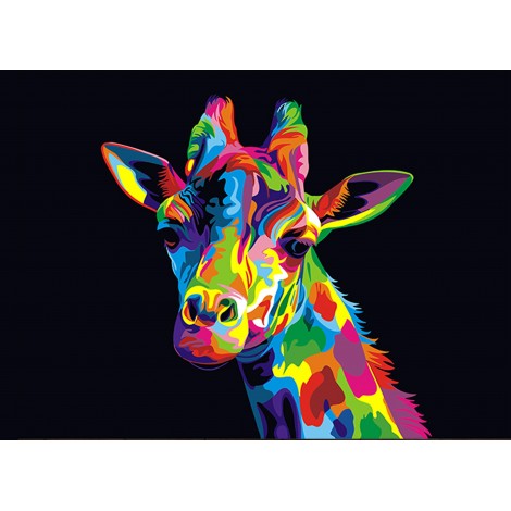 Hot Sale Special Colorful Giraffe 5d Diy Diamond Painting Kits UK VM4186