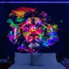 Tapestry room background decoration fabric tapestry UV lamp printing fluorescence-03