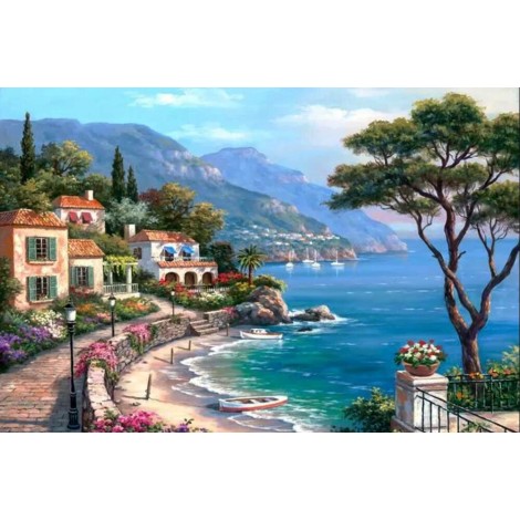 5d Embroidery 2019 New Hot Sale Landscape Seaside Diy Diamond Painting Kits UK VM9041