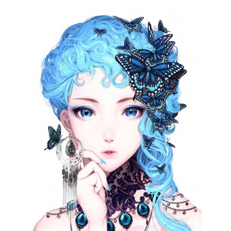 Best Dream Cartoon Girl Pattern Diy 5d Full Diamond Painting Kits UK QB5941