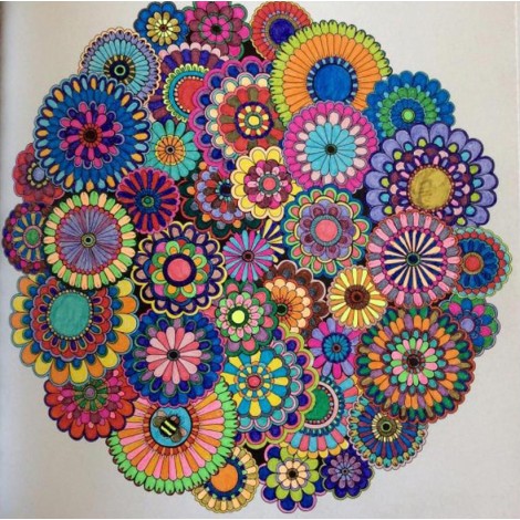 Hot Sale Special Mandala Abstract Pattern 5d Diy Diamond Painting Kits UK VM9825